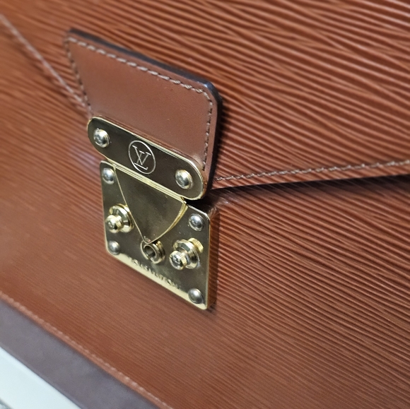#00520-0588 LOUIS VUITTON EPI LEATHER DOCUMENT BAG KENYAN BROWN - Picture 9 of 14